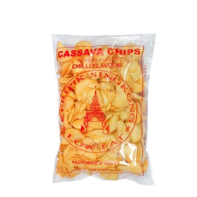 Keripik Singkong Cassava Chips Chilli Flavour 250g