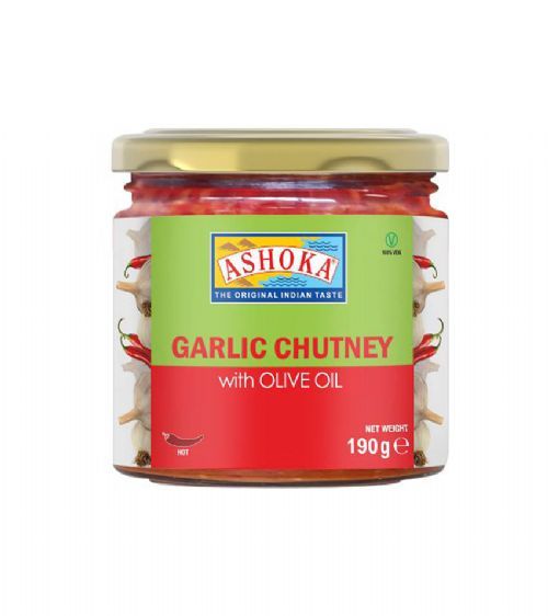 Ashoka Garlic Chutney with Olive oil 190g