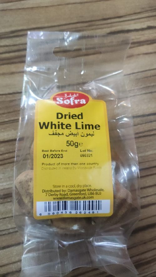 Sofra White Lime Dried 50g