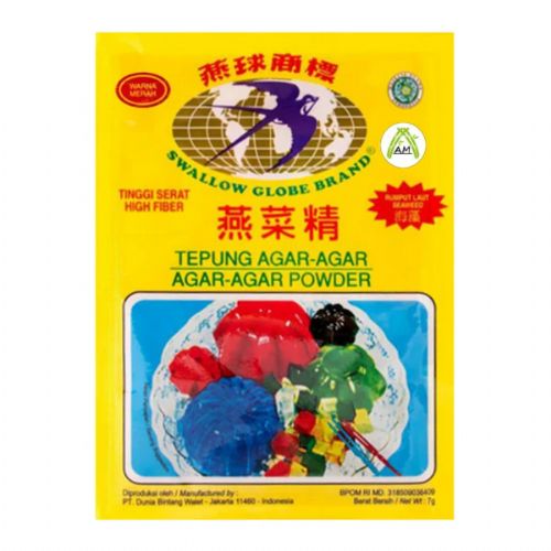 Tepung Agar Agar Powder 7g Red Colour