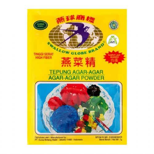 Tepung Agar Agar Powder 7g Green Colour