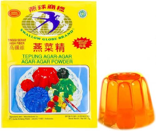 Tepung Agar Agar Powder 7g Orange Colour