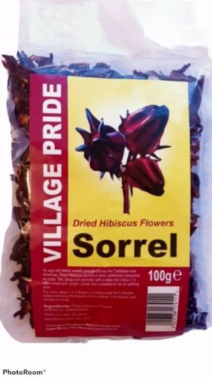 Village Pride Dried Red Hibiscus Flowers Tea Leaves 100g
