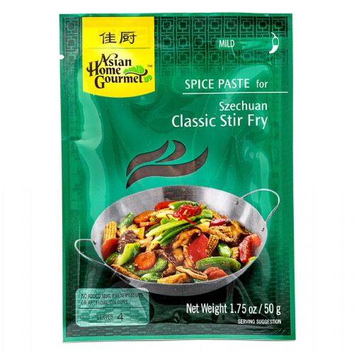 Asian Home Gourmet Spice Paste for Szechuan Classic Stir Fry 50g