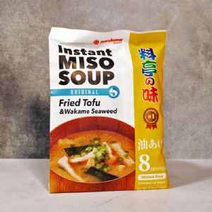 Marukome Instant Miso Soup Fried Tofu & Wakame Seaweed 152g (Red Original)