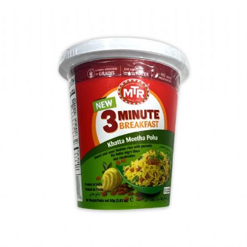 MTR 3 Min Ready to Eat Breakfast Khatta Meetha Poha 80g