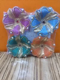 Coloured Clay Diya Set