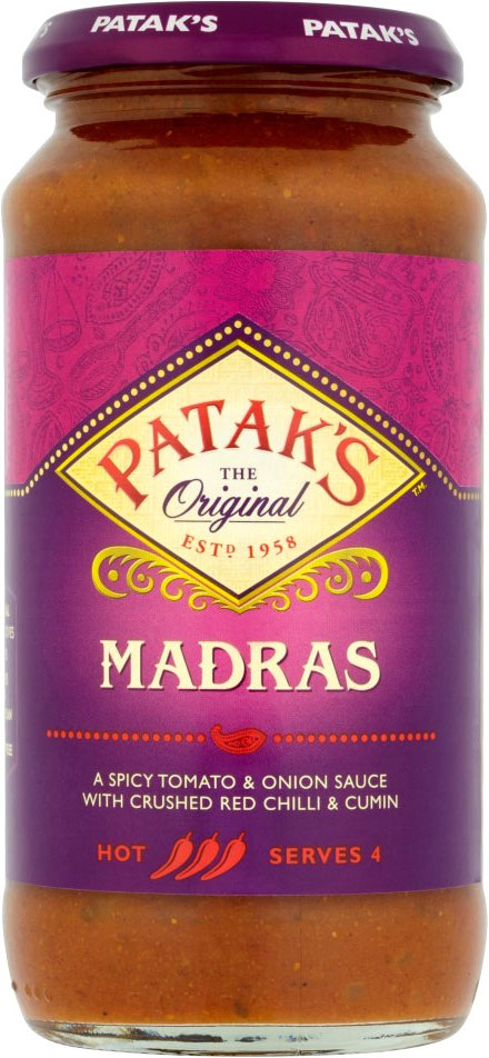Patak  Sauce Madras Hot 450g 