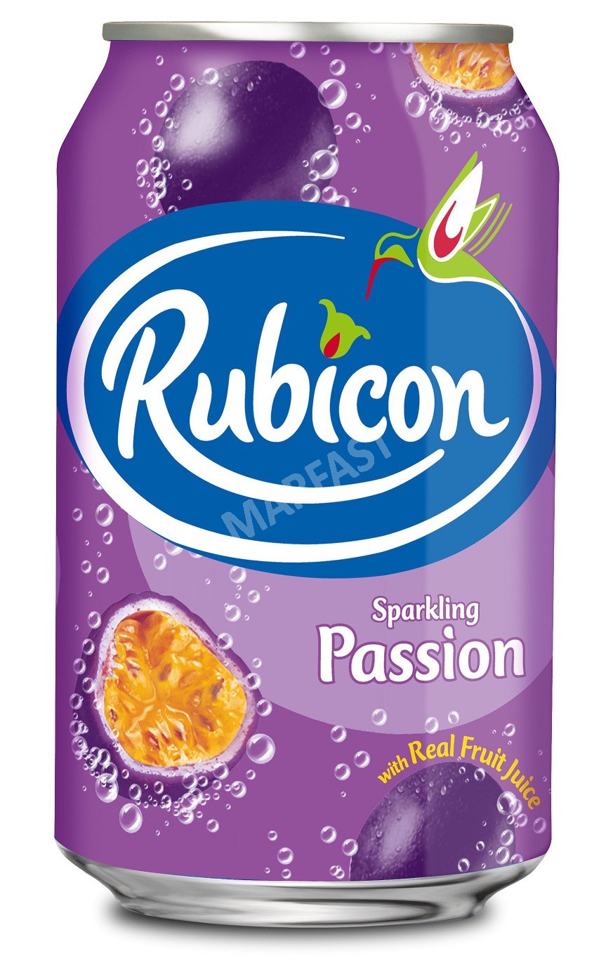 RUBICON PASSION FRUIT SPARKLING 330ML CANS
