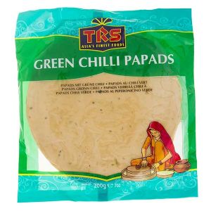 TRS Green Chilli Papads 200g