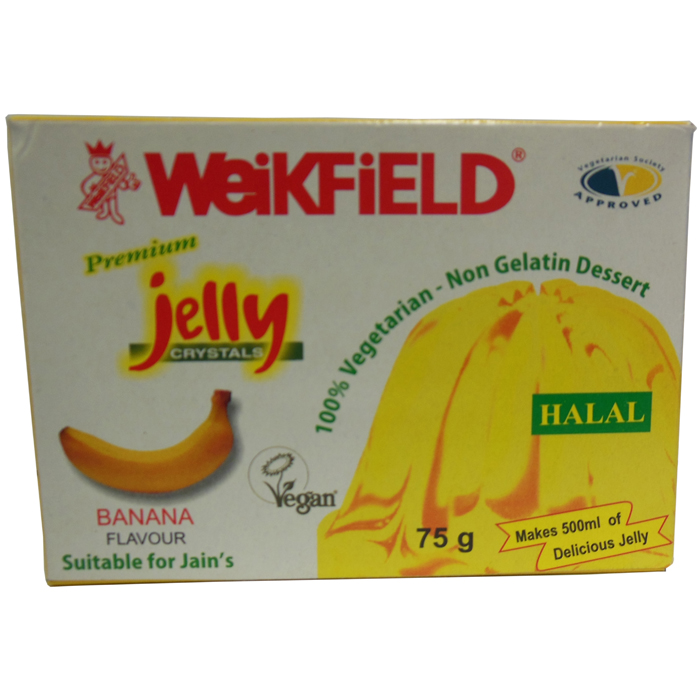 Weikfield Jelly Crystals Banana 75g / Уейкфилд Желе на Кристали с Бананов Вкус