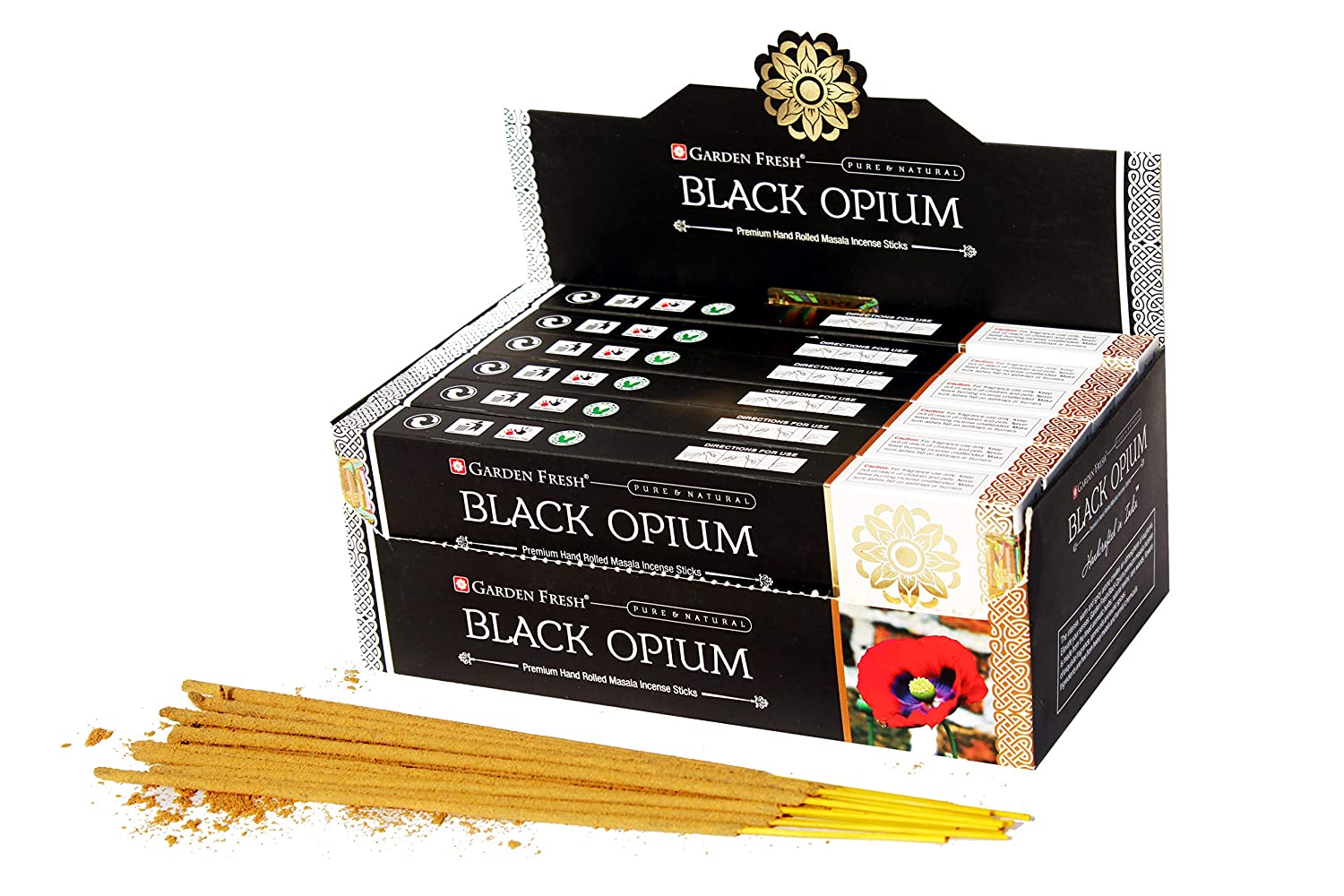 Garden Fresh Black Opium Incense Sticks 15g