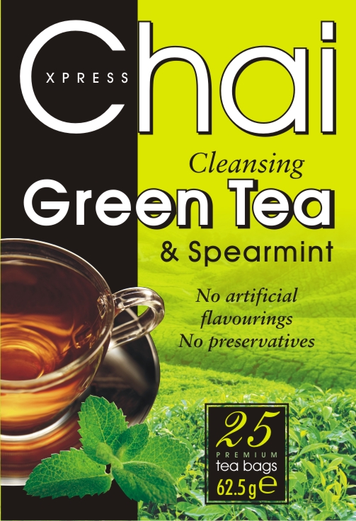 Chai Green Tea and Spearmint 25 tea bags / Зелен чай и мента 