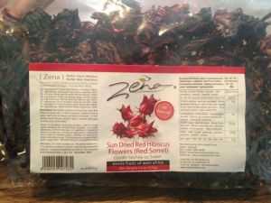 Zena Sun Dried Red Hibiscus Flowers Tea Leaves 125g