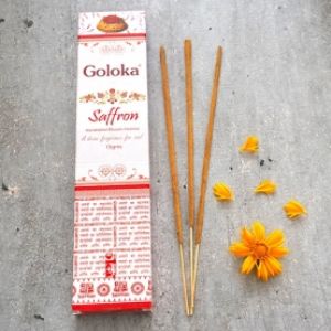 Goloka Masala Incense Sticks Saffron 15g
