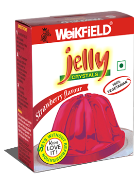 Weikfield Jelly Crystals Strawberry 75g / Уейкфилд Mикс Желе на Кристали с Вкус на Ягода