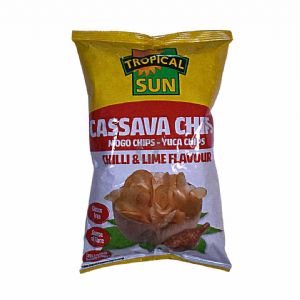 Tropical Sun Cassava Chips Chilli and Lime Flavour 80g