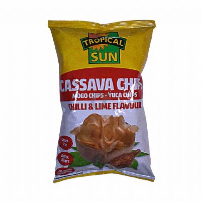 Tropical Sun Cassava Chips Chilli and Lime Flavour 80g